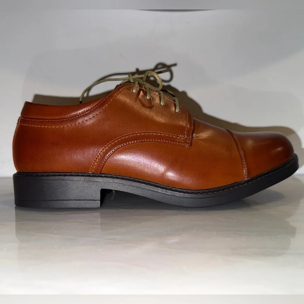 Bruno Marc Cap Toe Oxfords Brown Dress Shoes Downing-01 Men’s Size 9.5 | NWOT